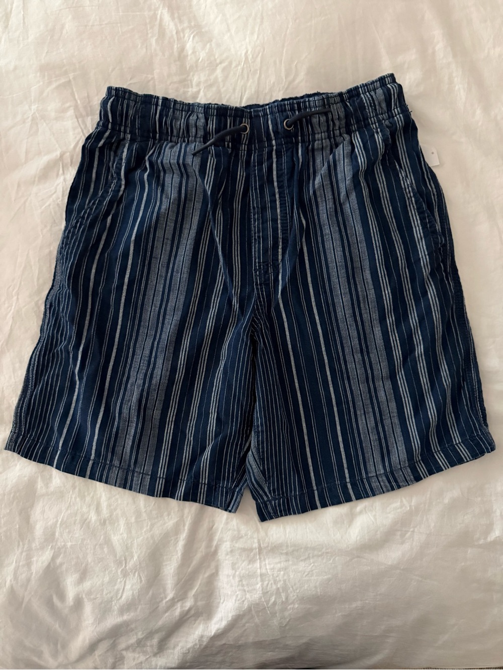 GAP Boys Navy Striped Drawstring Shorts - NWT